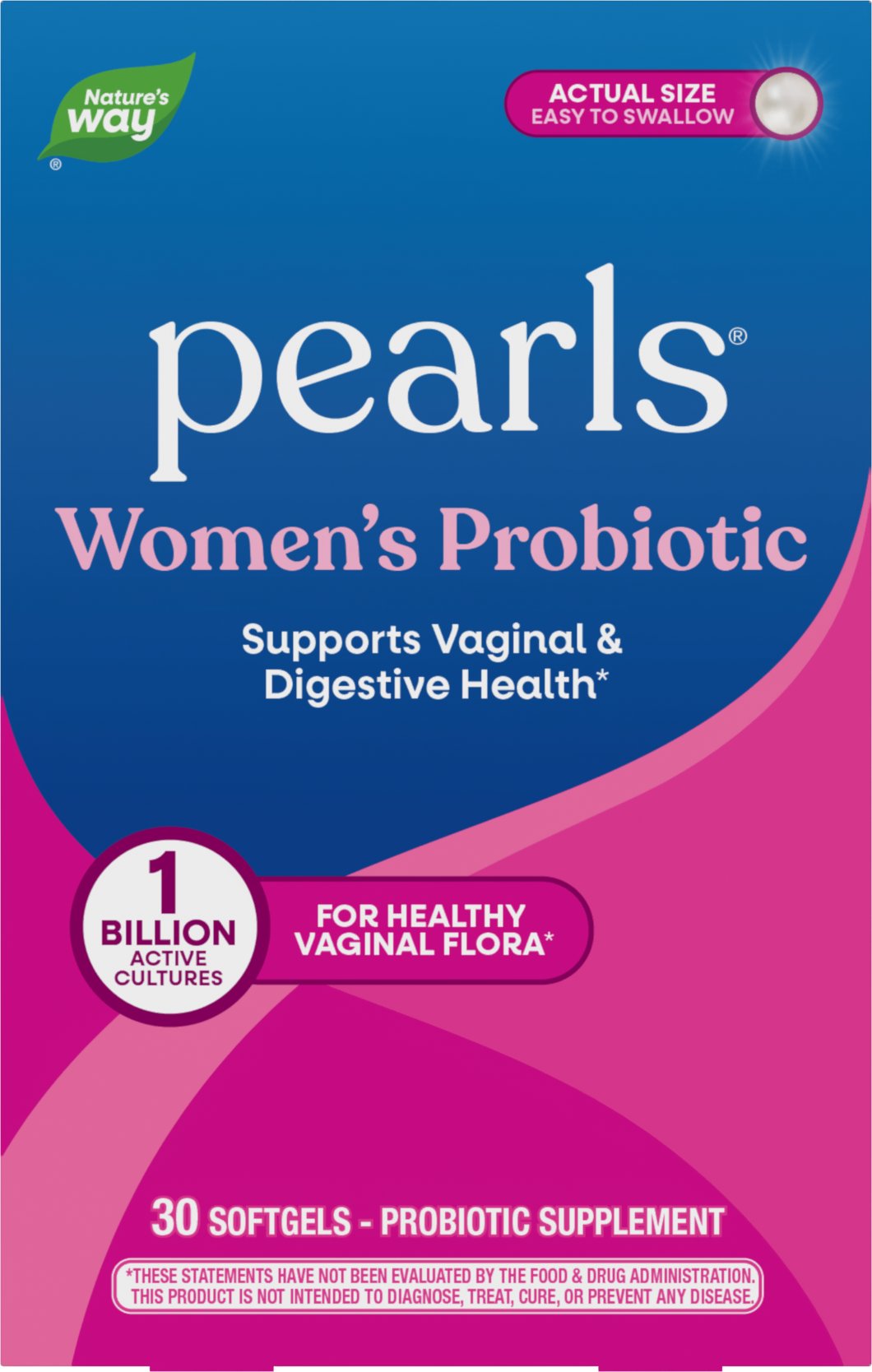 Nature's Way Women's Probiotic Pearls Softgels, 30 ct