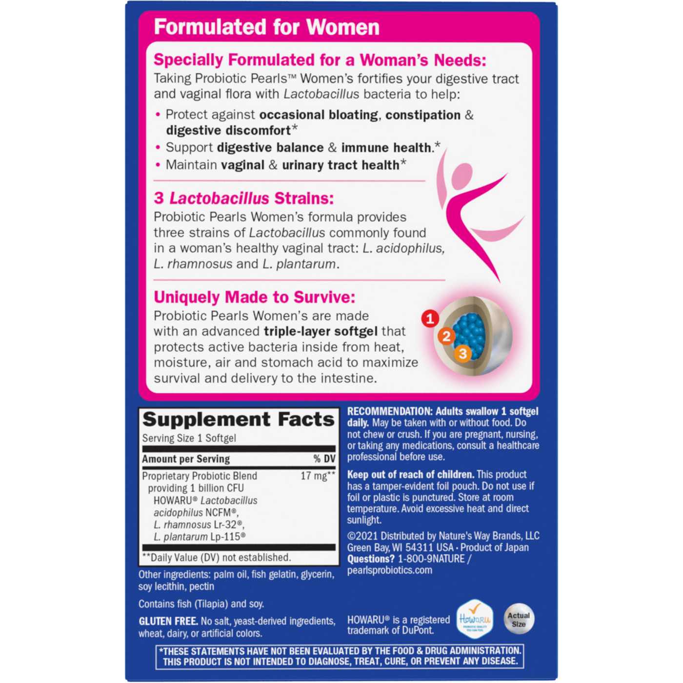 Nature's Way Women's Probiotic Pearls Softgels; image 3 of 3