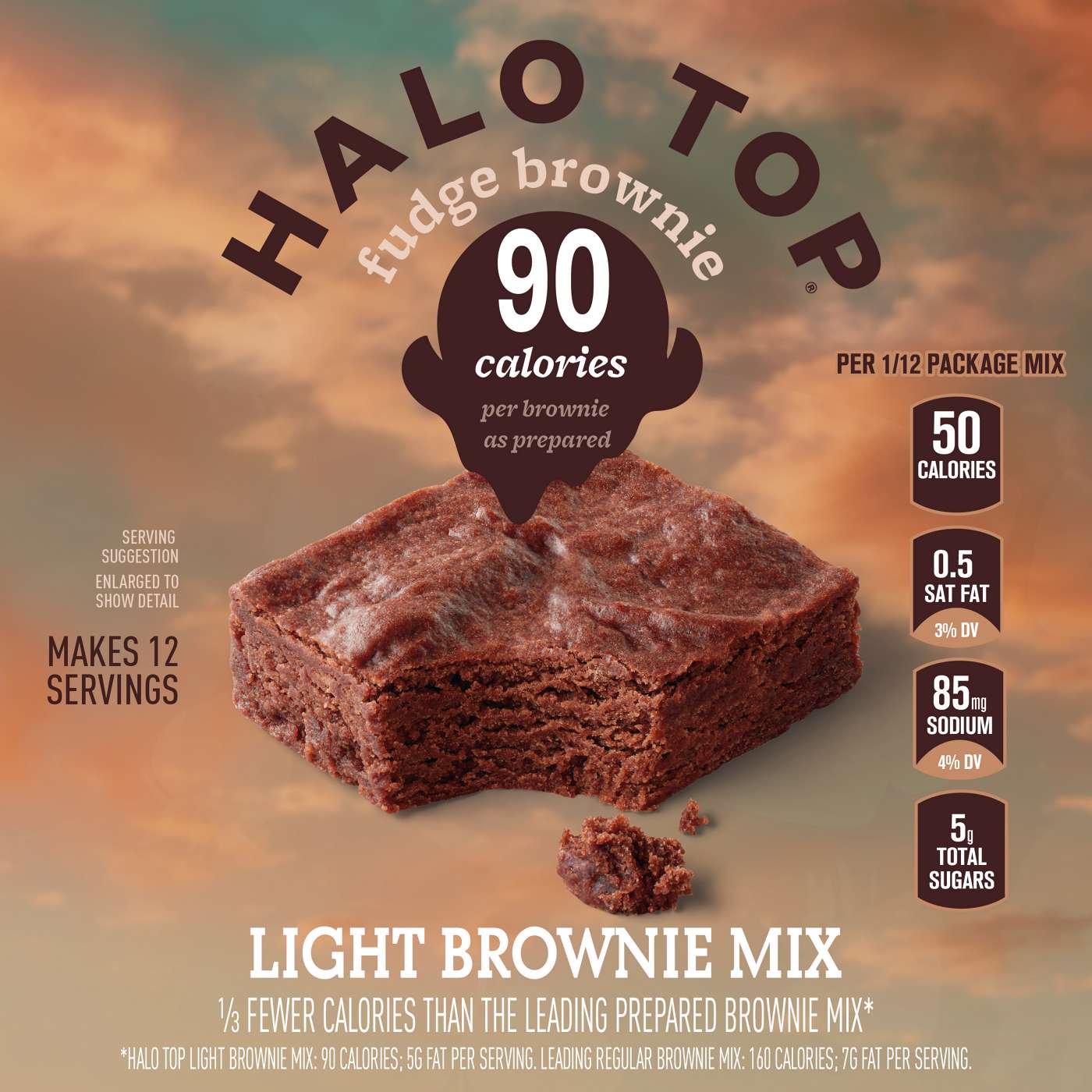 Halo Top Fudge Light Brownie Mix; image 4 of 4