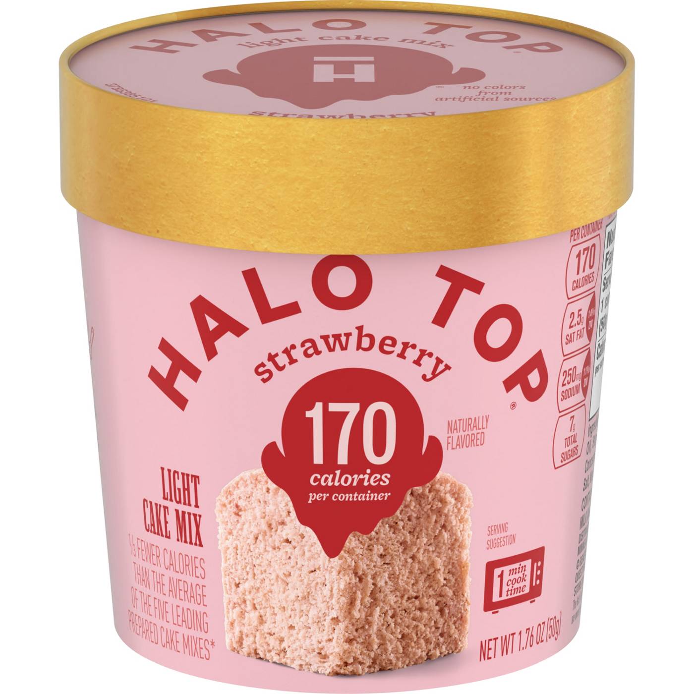 Halo Top Single Serve Light Cake Mix - Strawberry; image 1 of 6