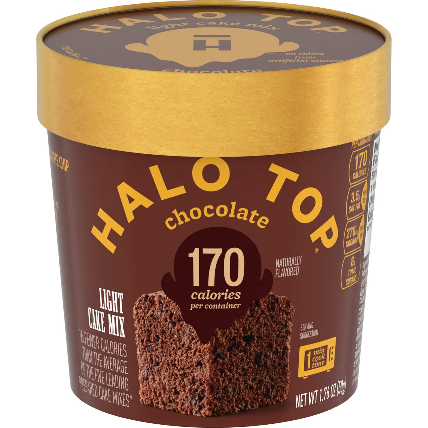 Halo Top Single Serve Light Cake Mix - Chocolate; image 1 of 7