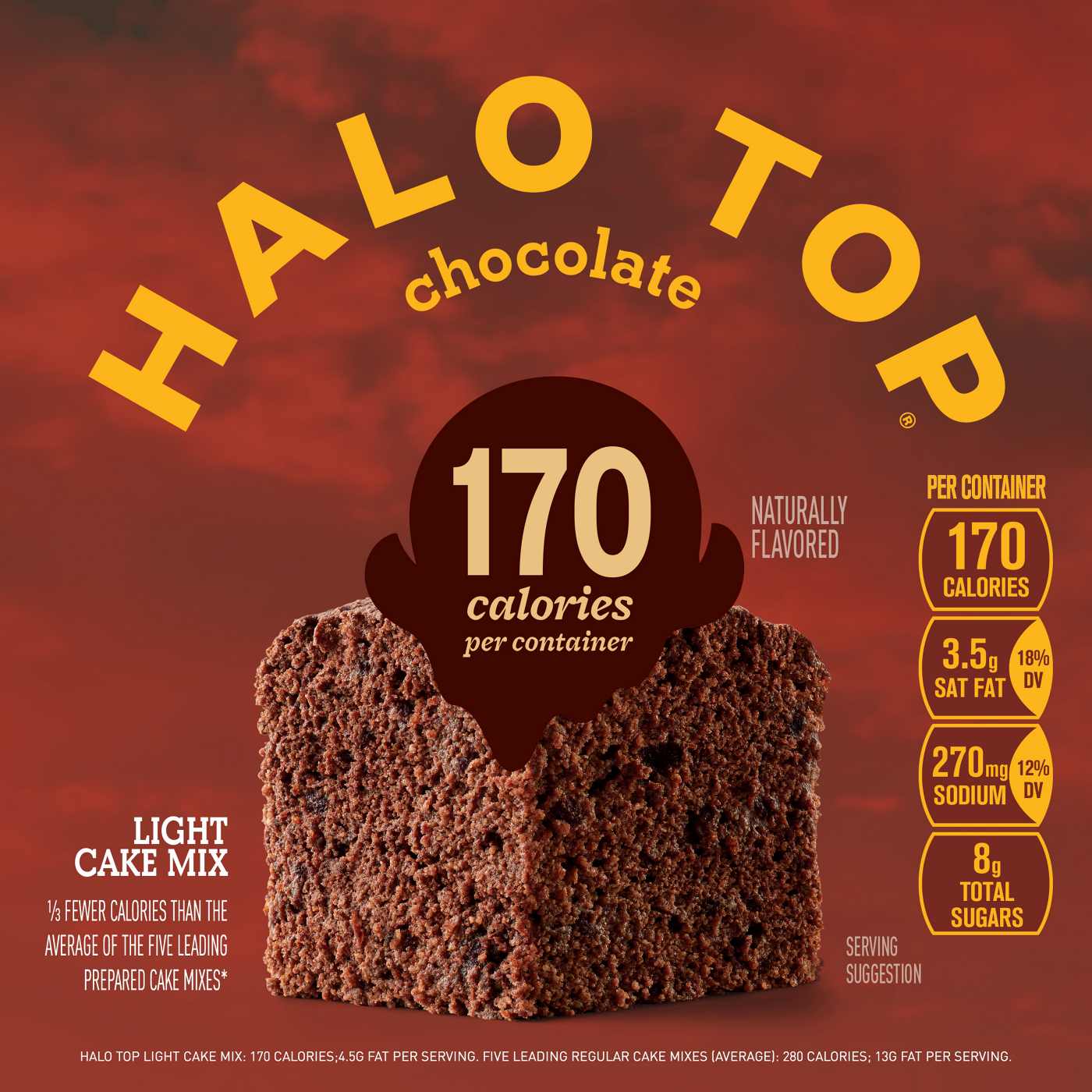 Halo Top Single Serve Light Cake Mix - Chocolate; image 4 of 7