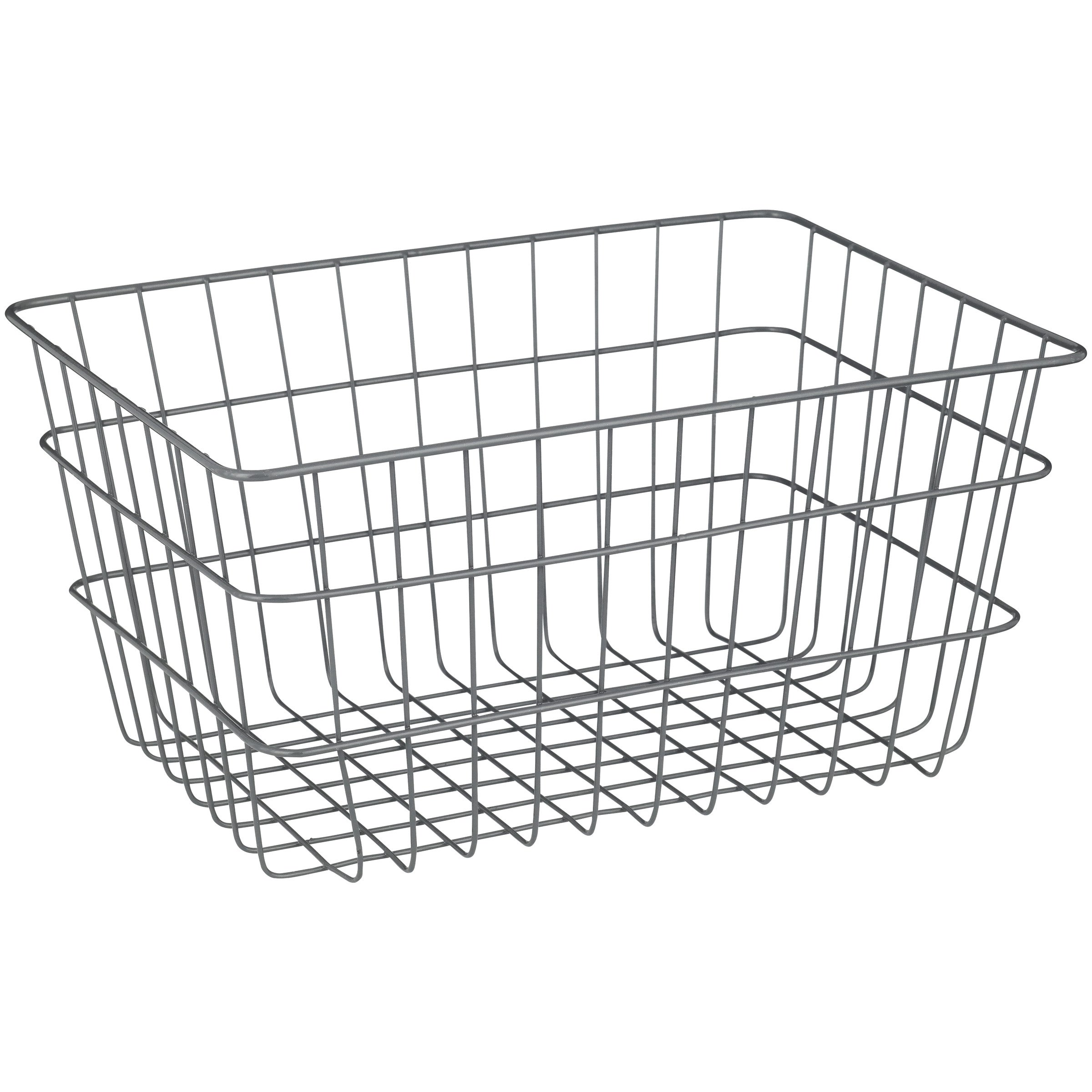 Destination Holiday Wire Bin Grey Shop Storage bins at HEB