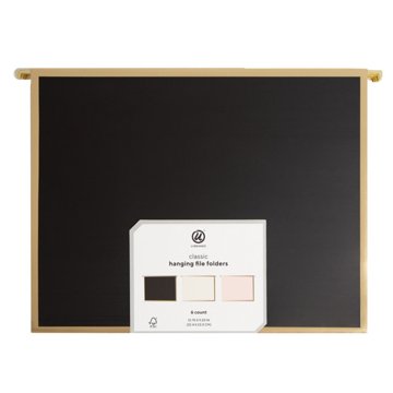 U Brands Assorted Hanging File Folders - Classic, 6 pk, 12.75" x 9.25"