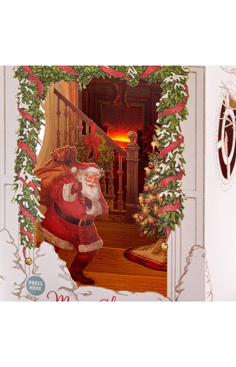 Hallmark Paper Wonder Santa Claus Musical Pop Up Christmas Card (O Christmas Tree) - S23; image 3 of 7