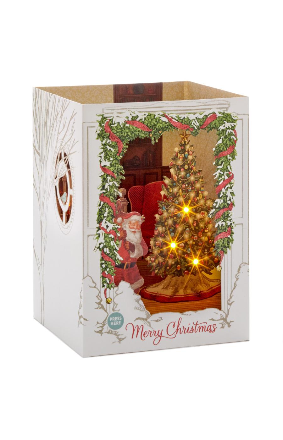 Hallmark Paper Wonder Santa Claus Musical Pop Up Christmas Card (O Christmas Tree) - S23; image 6 of 7