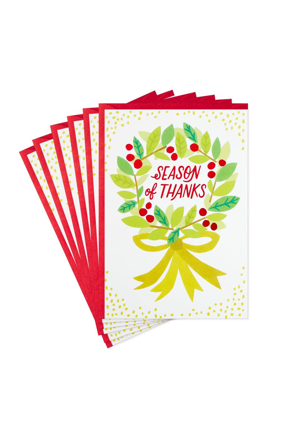 Hallmark Season of Thanks Christmas Cards with Envelopes - S1, S10; image 1 of 6