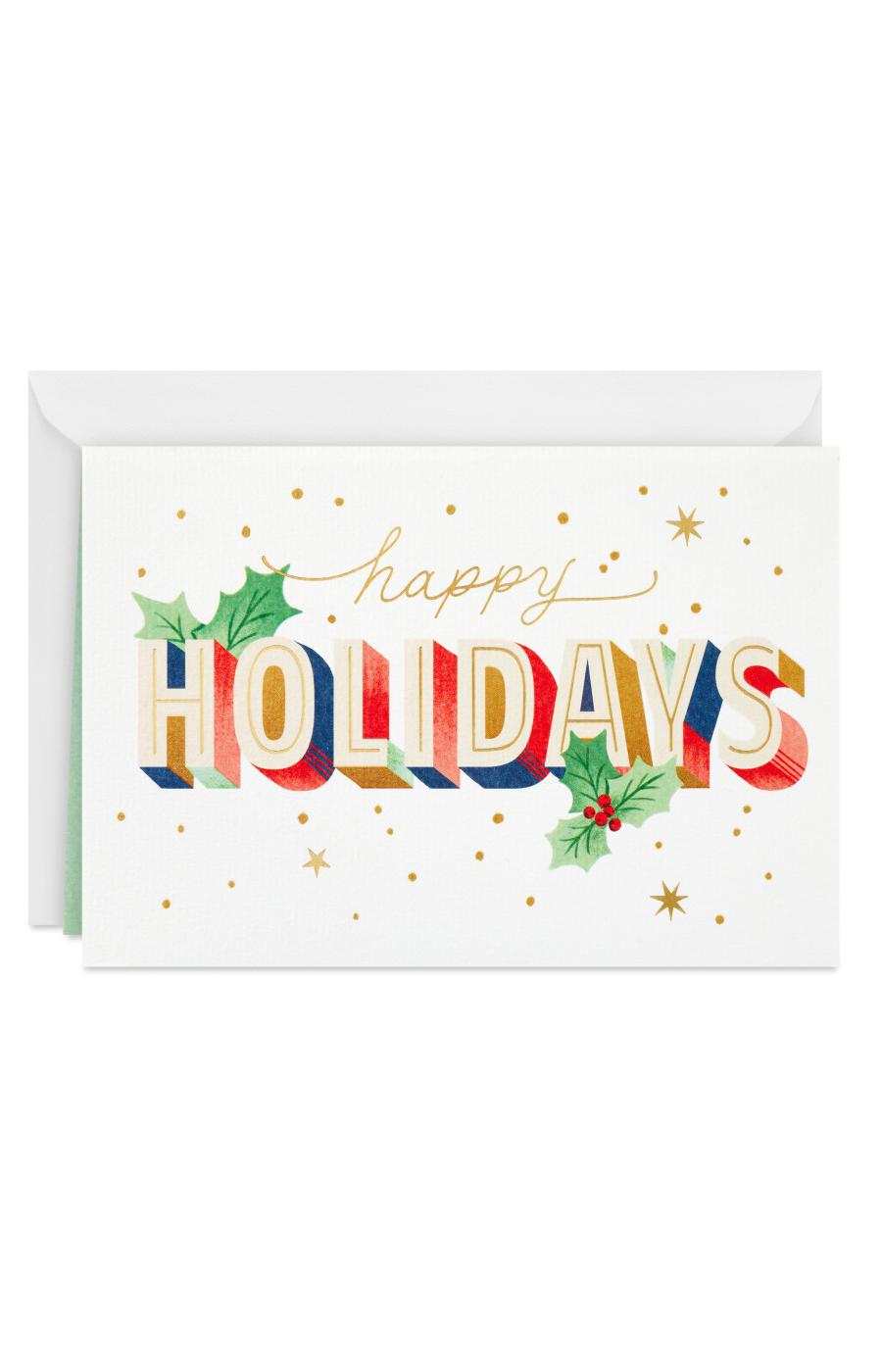 Hallmark Happy Holidays Christmas Card - S30; image 1 of 6