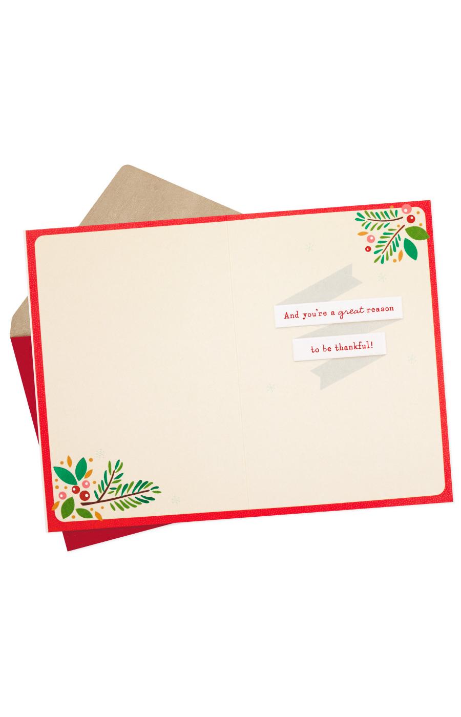 Hallmark More Joy, Kindness, Thank-Yous Christmas Card - S12; image 4 of 6