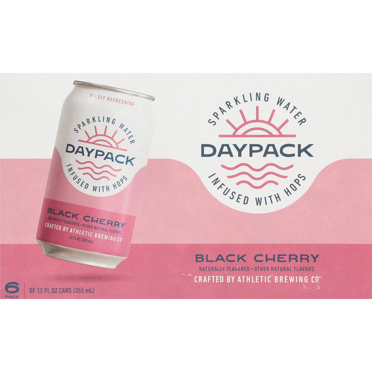 Athletic Brewing Co Daypack Black Cherry Sparkling Water 12 oz Cans