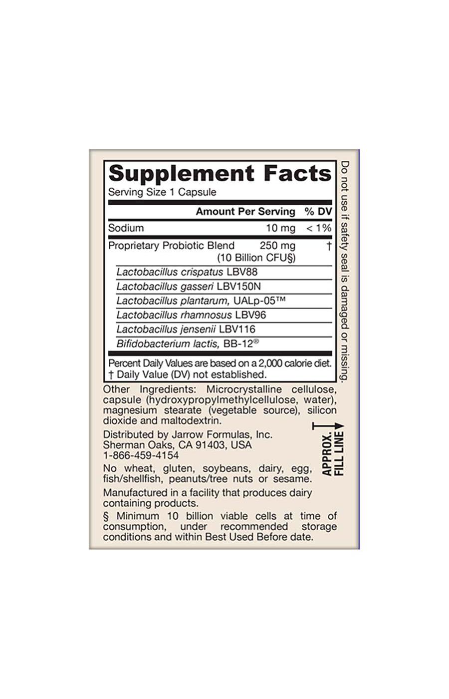 Jarrow Formulas Fem Dophilus Advanced Probiotics Veggie Capsules; image 4 of 4