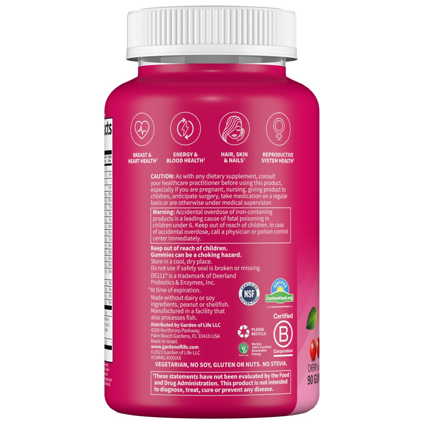 Garden of Life Vitamin Code Women's Multi Gummies - Cherry; image 2 of 3