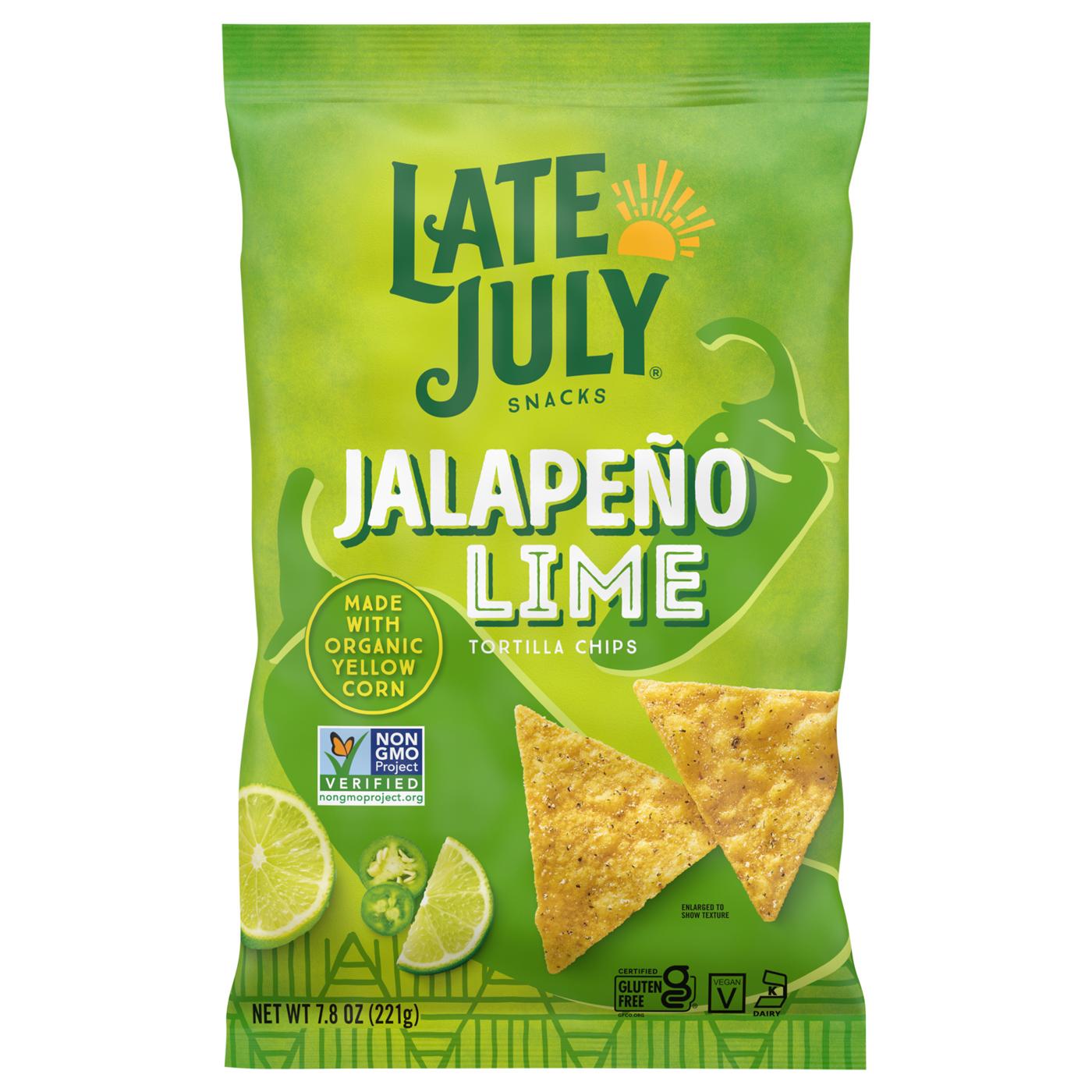 Late July Jalapeno Lime Tortilla Chips; image 1 of 3