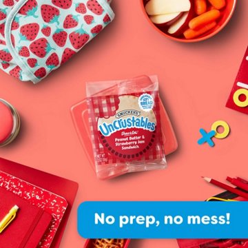 Smucker's Uncrustables Frozen Sandwiches - Peanut Butter & Strawberry Jam, 15 ct