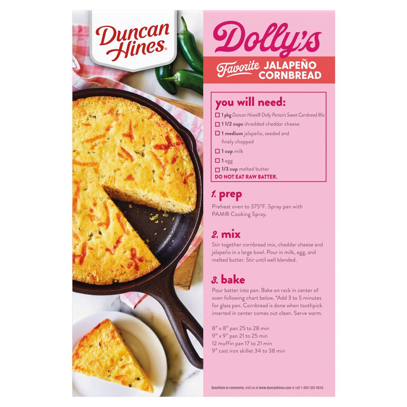 Duncan Hines Dolly Parton's Sweet Cornbread & Muffin Mix; image 2 of 2