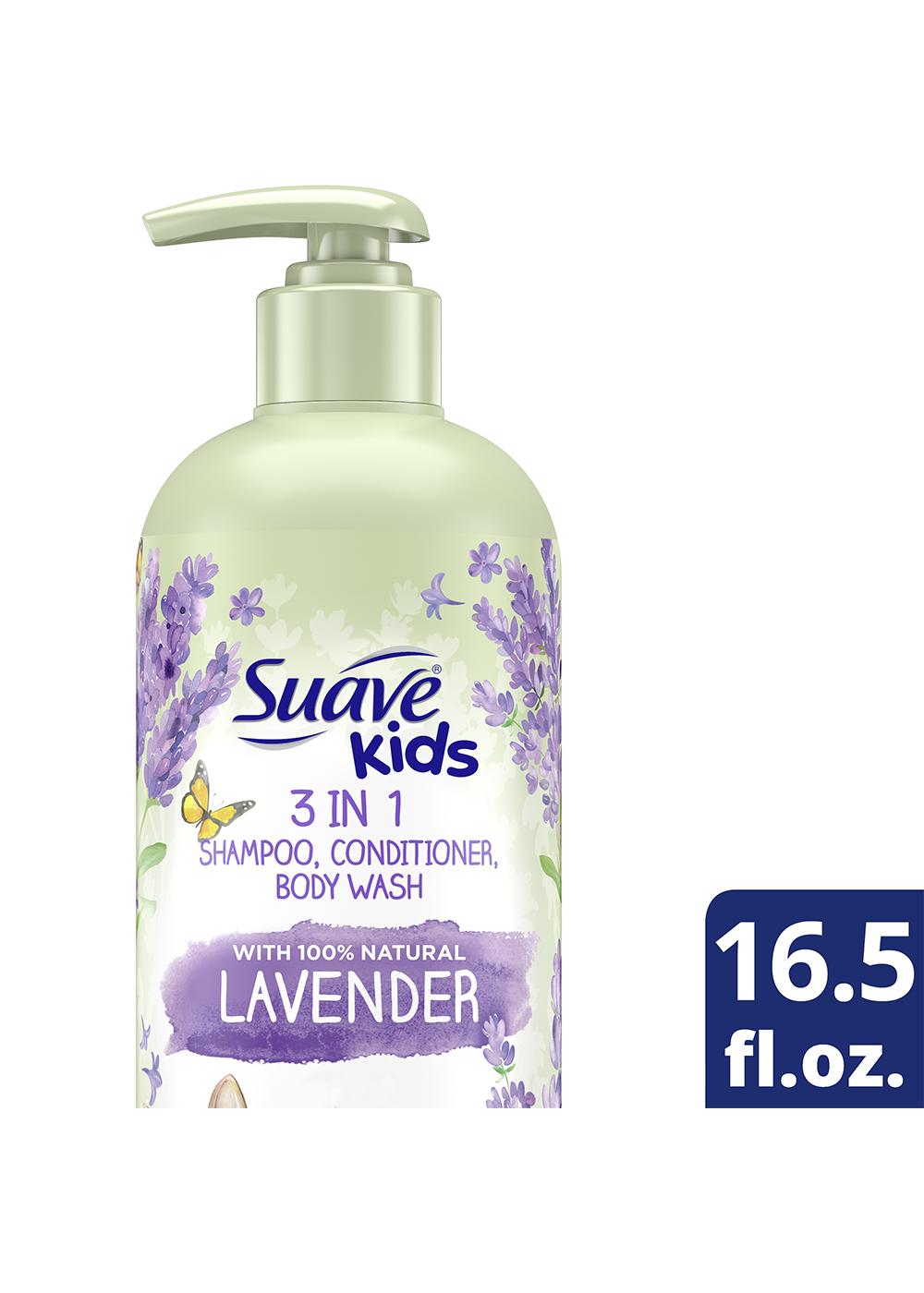 Suave Kids 3-in-1 Shampoo + Conditioner + Body Wash with Natural Lavender; image 3 of 3