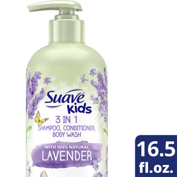 Suave Kids 3-in-1 Shampoo + Conditioner + Body Wash with Natural Lavender, 16.5 oz