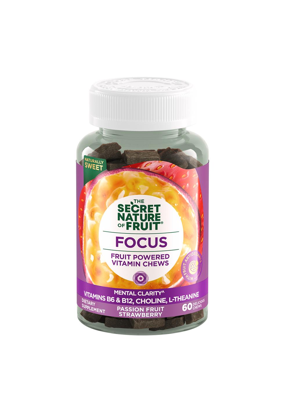 The Secret Nature of Fruit Focus Vitamin Chews Passion Fruit