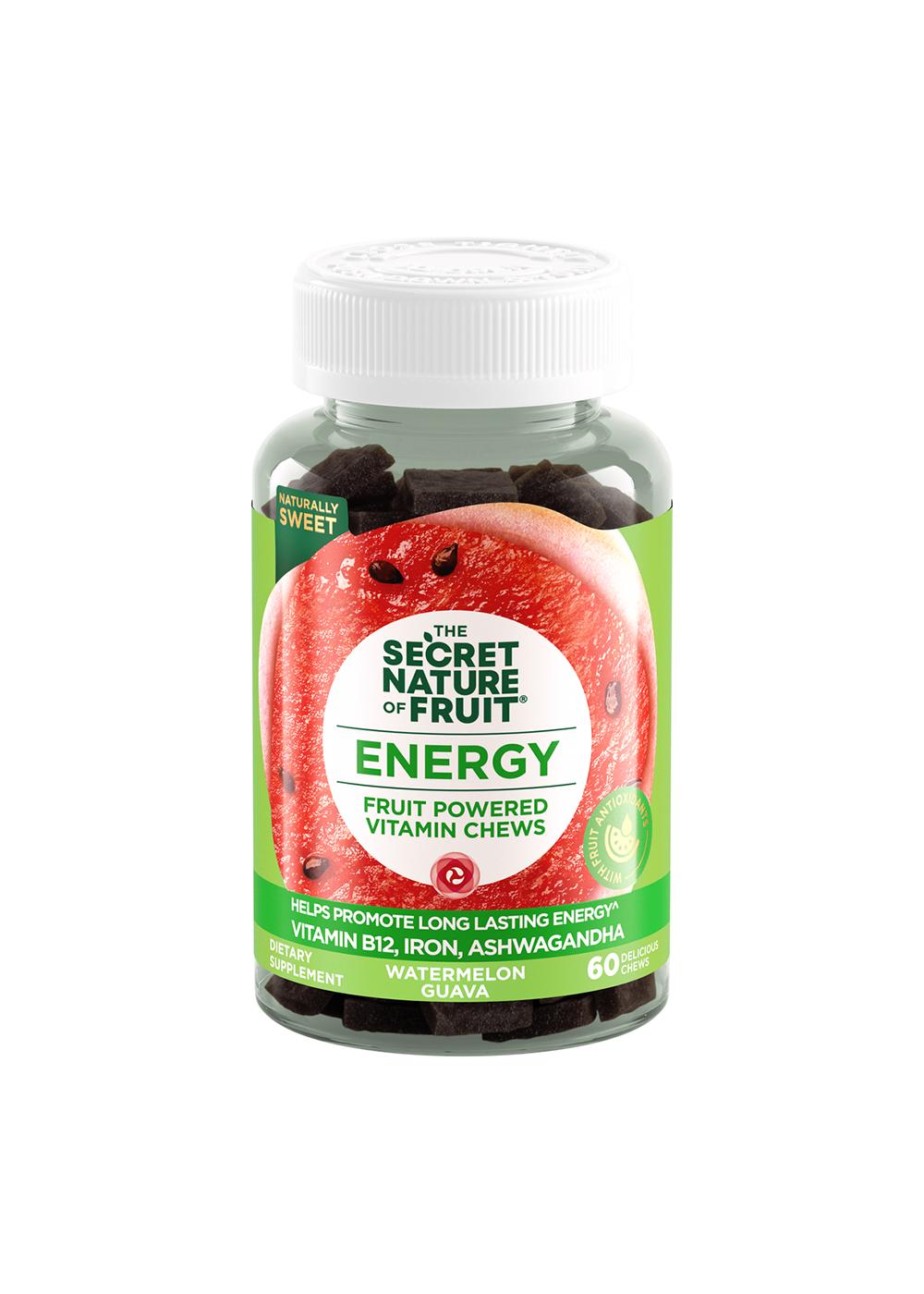 The Secret Nature of Fruit Energy Vitamin Chews Watermelon Guava Shop Vitamins AZ at HEB
