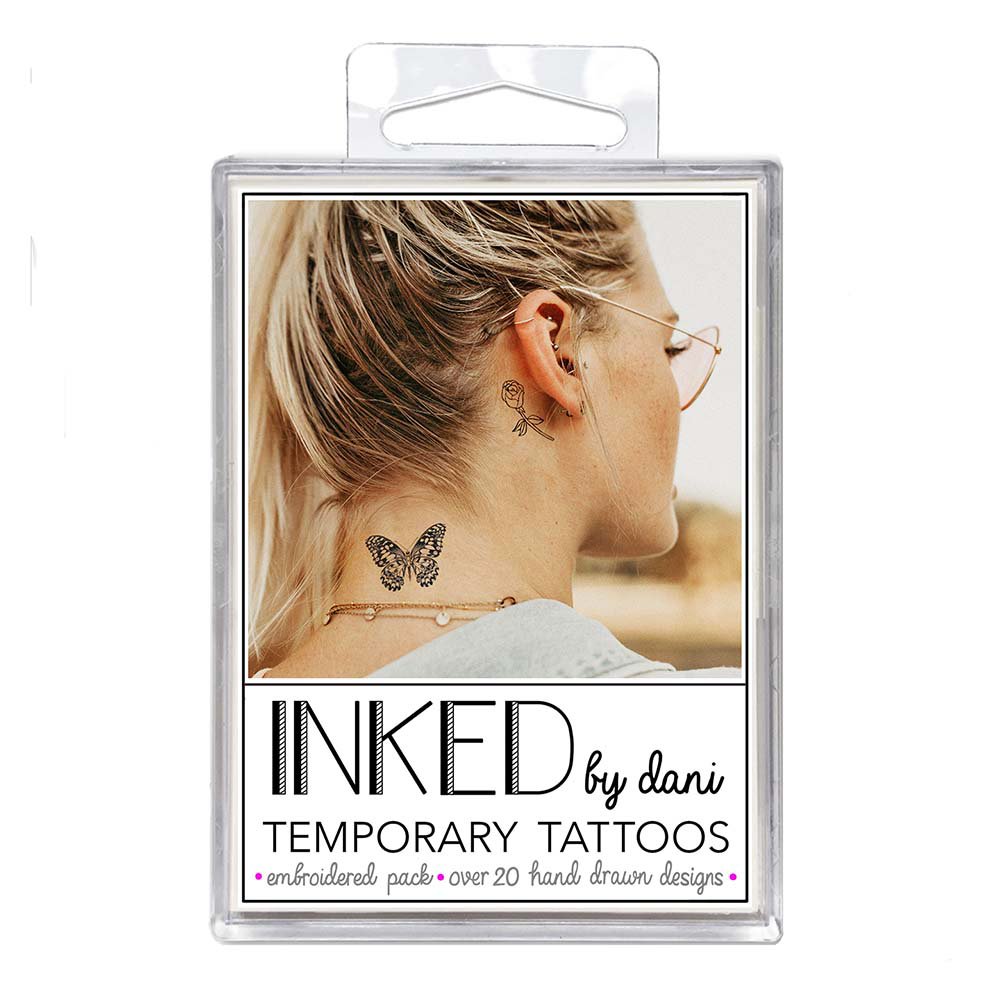 INKED by Dani Temporary Tattoos Embroidered Pack Shop Makeup Tools