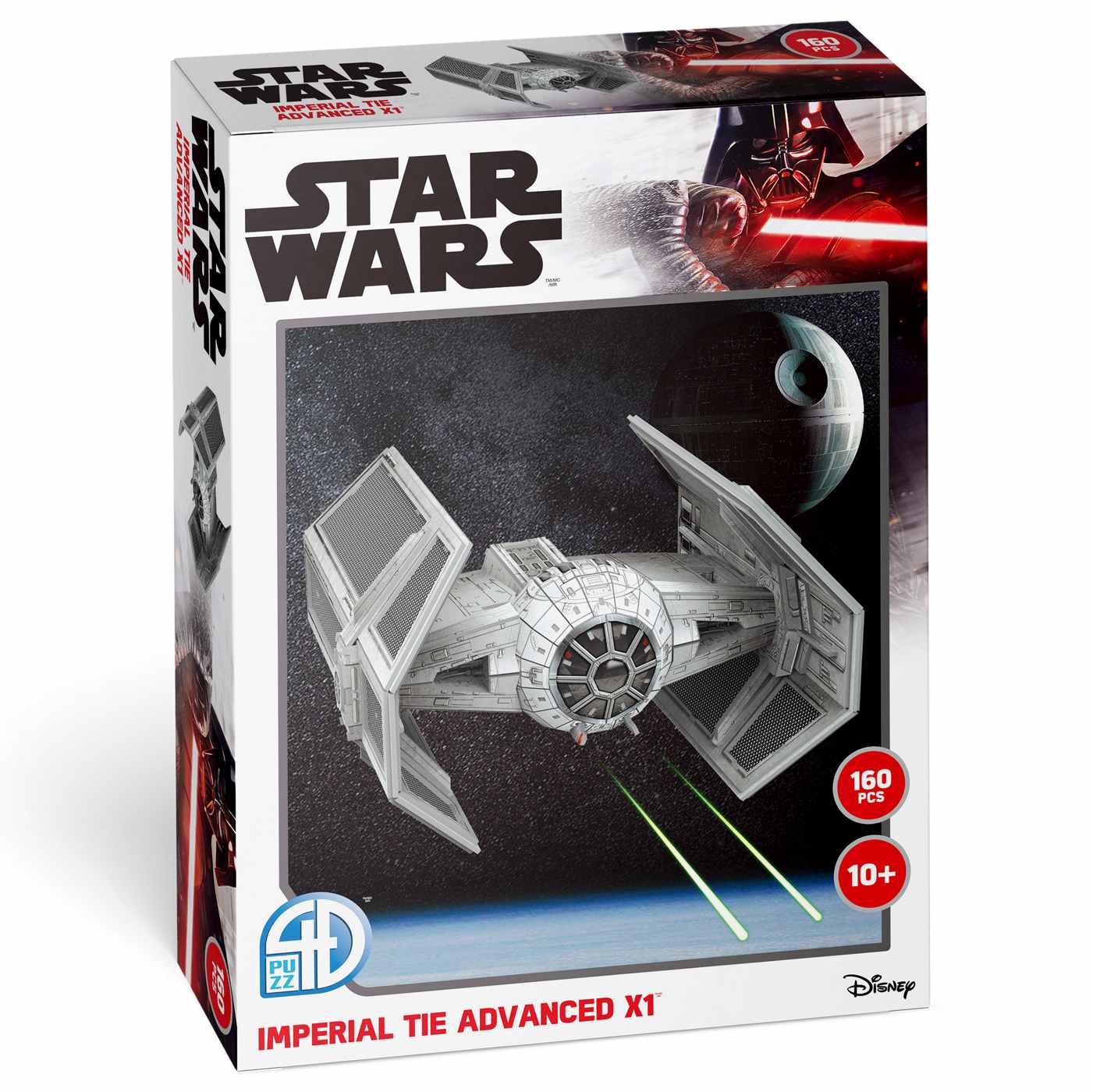 4D Puzzle Disney Star Wars Imperial TIE Advanced X1 Paper Model Kit; image 1 of 2