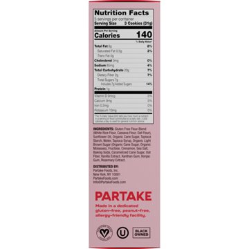 Partake Snickerdoodle Soft Baked