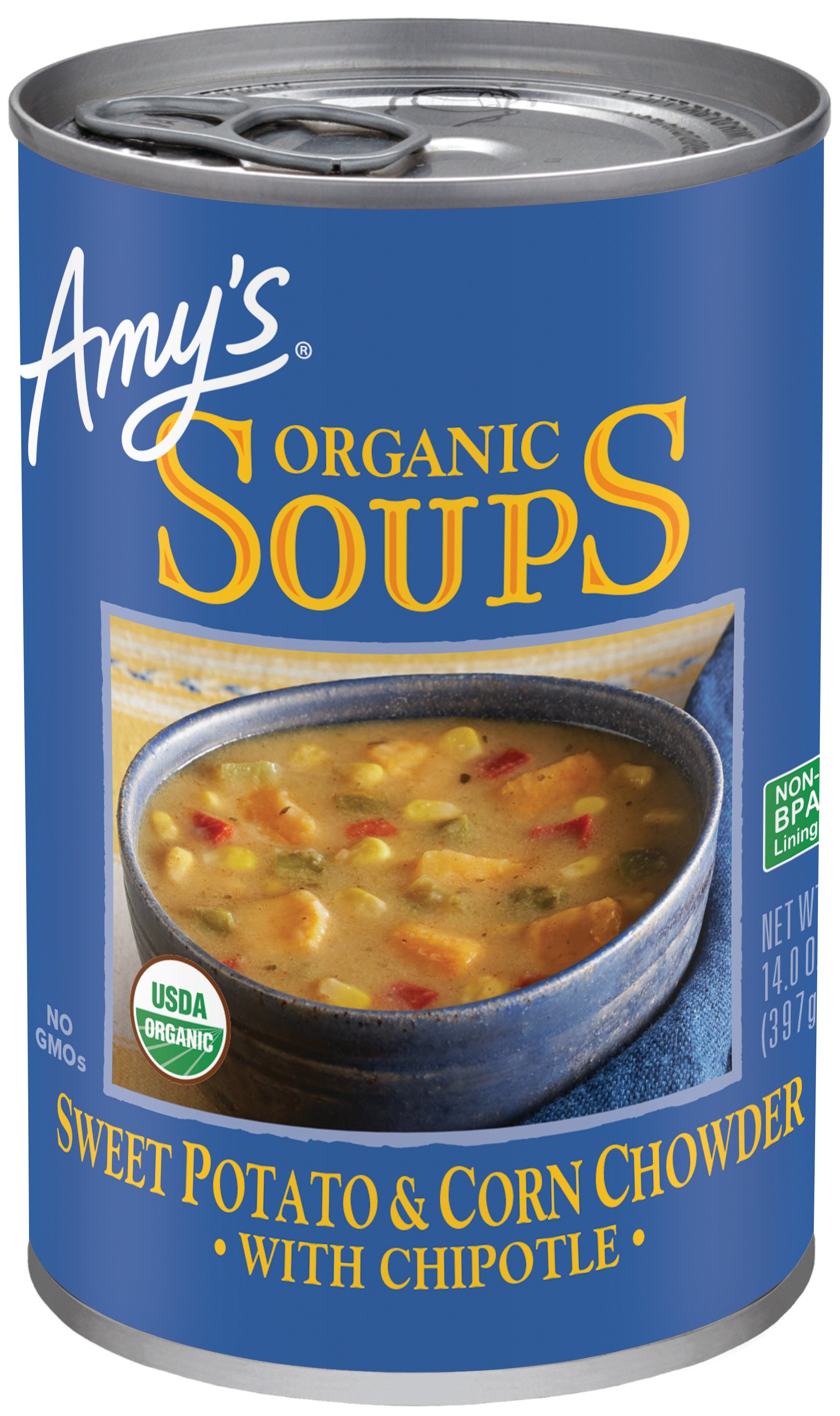 Amy's Organic Soups Sweet Potato & Corn Chowder Shop Soups & chili at