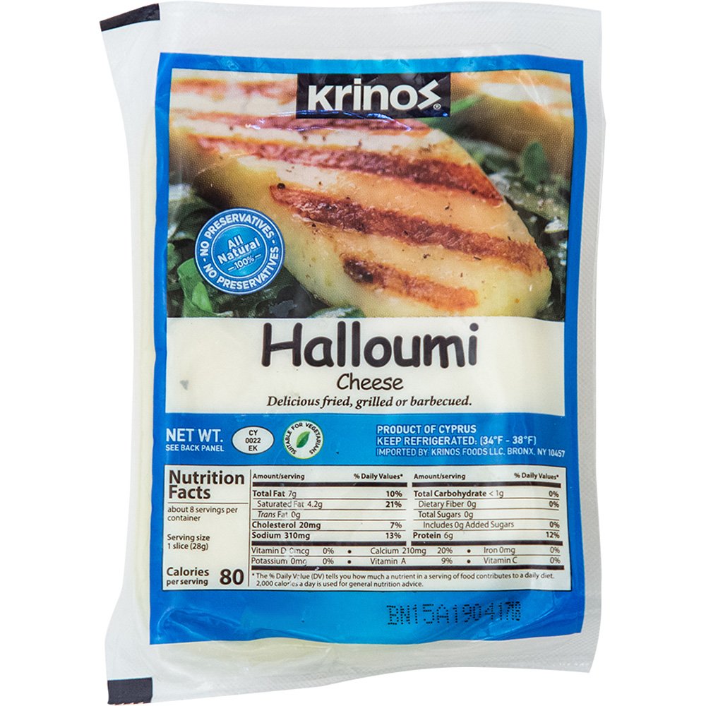 Krinos Halloumi Cheese from Cyprus, 8 oz