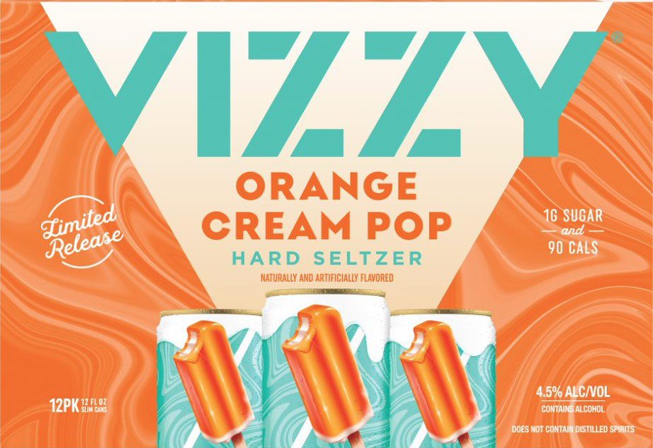 Vizzy Orange Cream Pop Hard Seltzer 12 oz Cans Shop Malt beverages
