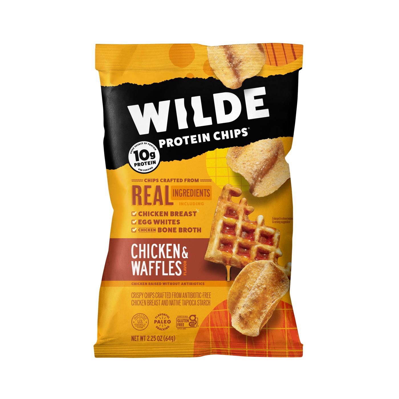 Wilde Chicken & Waffles Chicken Protein Chips; image 1 of 4
