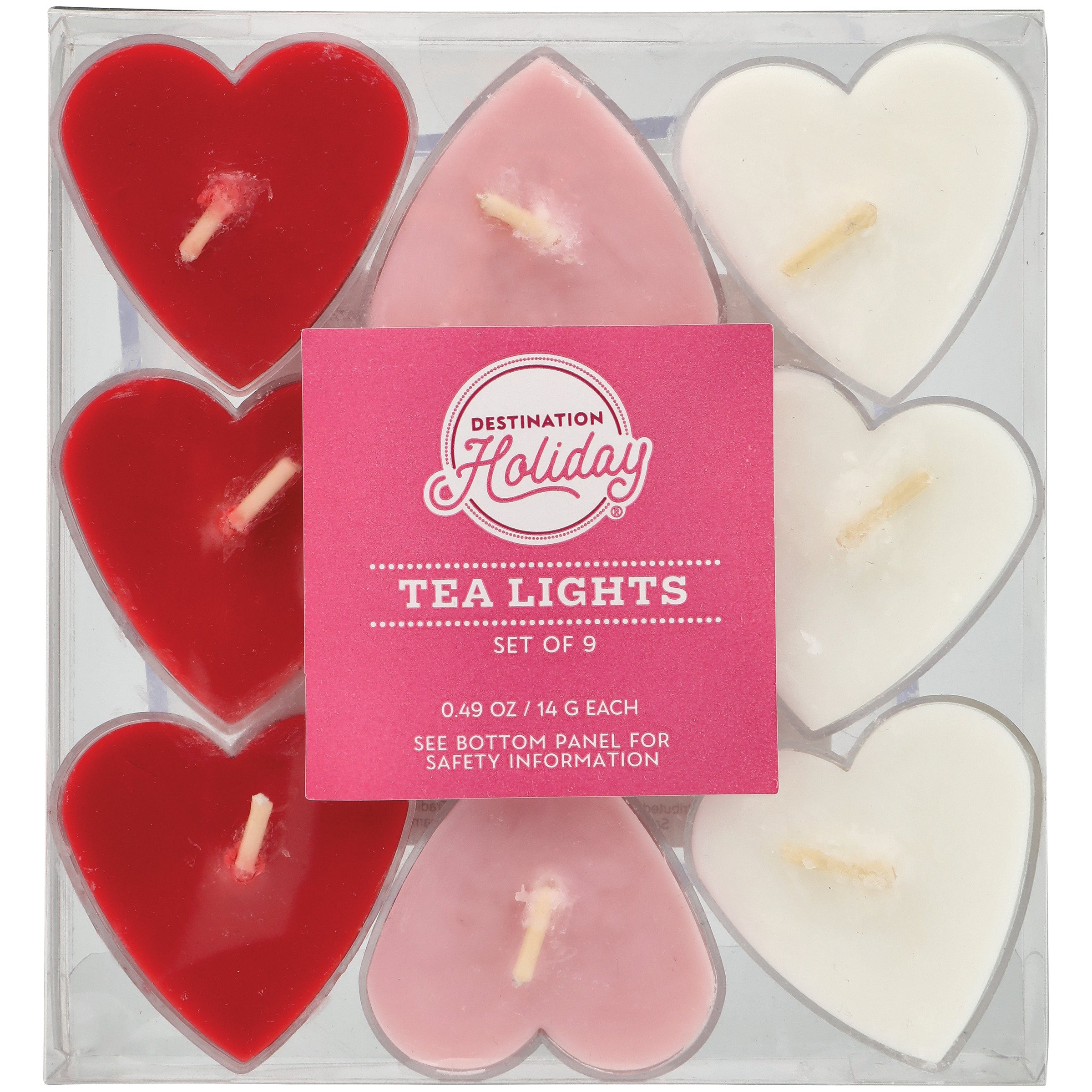 Destination Holiday Heart Tea Lights