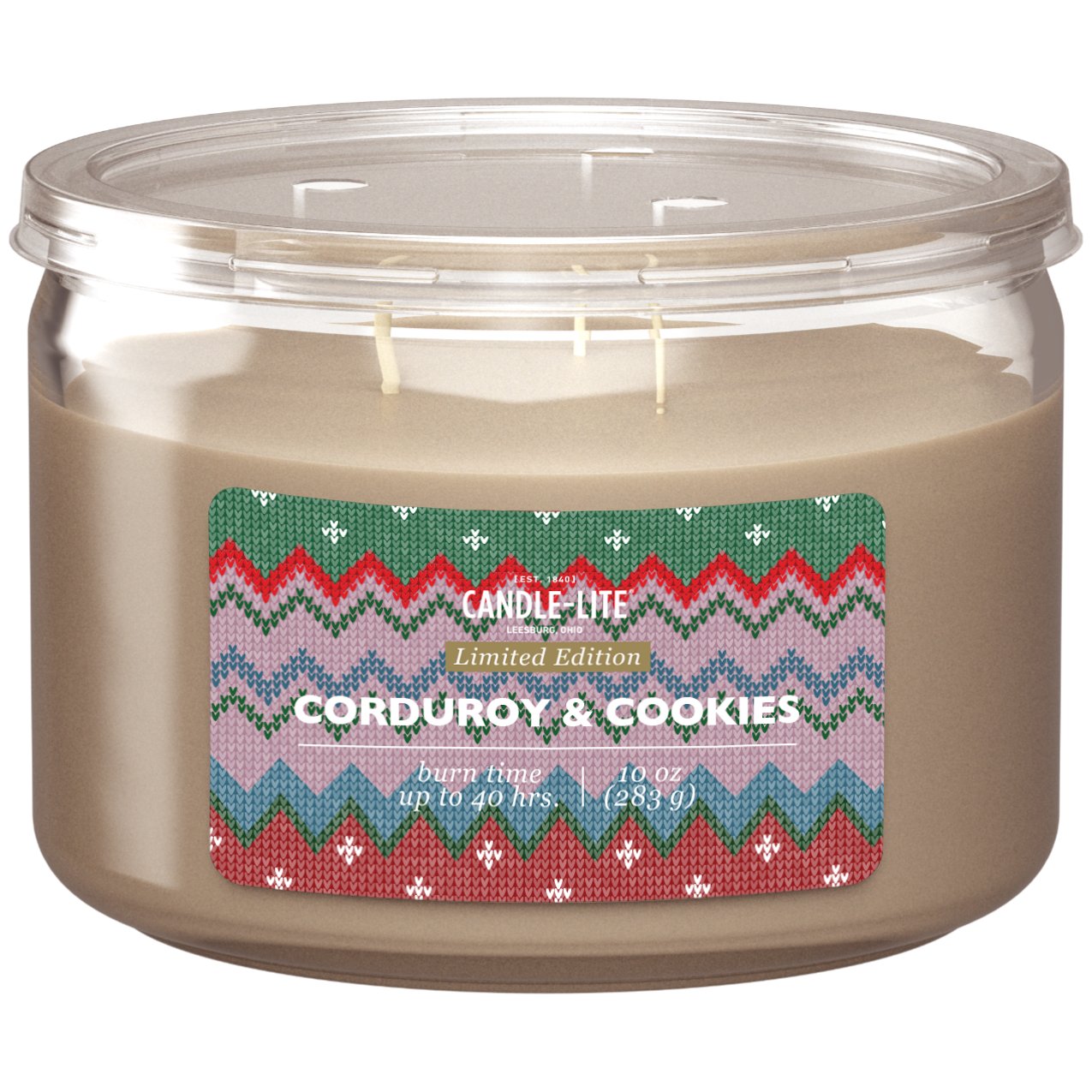 CandleLite Corduroy & Cookies Scented 3Wick Candle Shop Candles at
