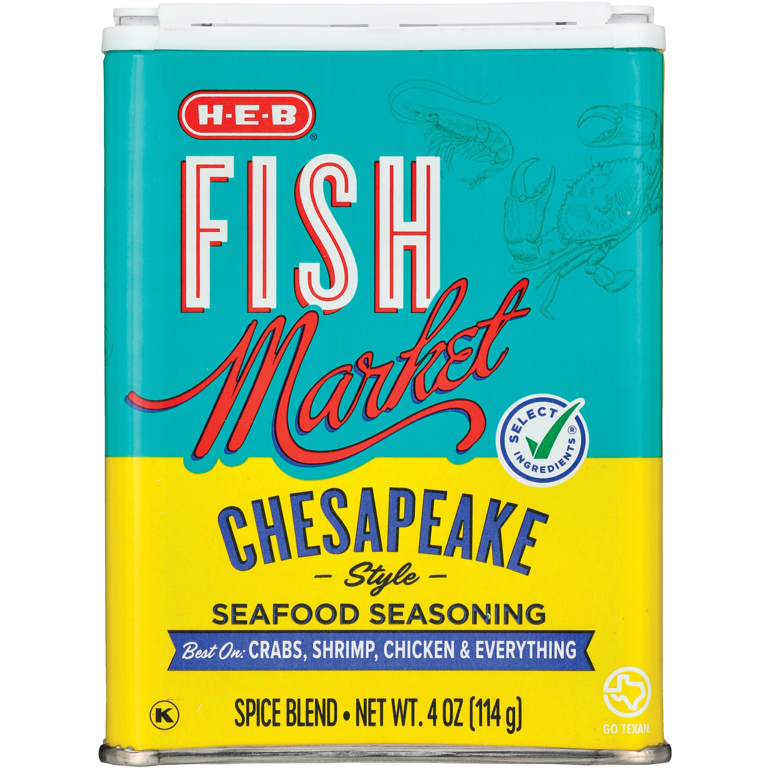 H-E-B Fish Market Chesapeake-Style Seafood Seasoning - Shop Spice mixes ...