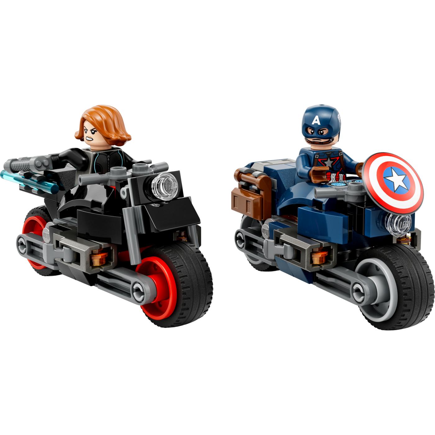 LEGO Marvel Black Widow & Captain America Motorcycles Set; image 1 of 2