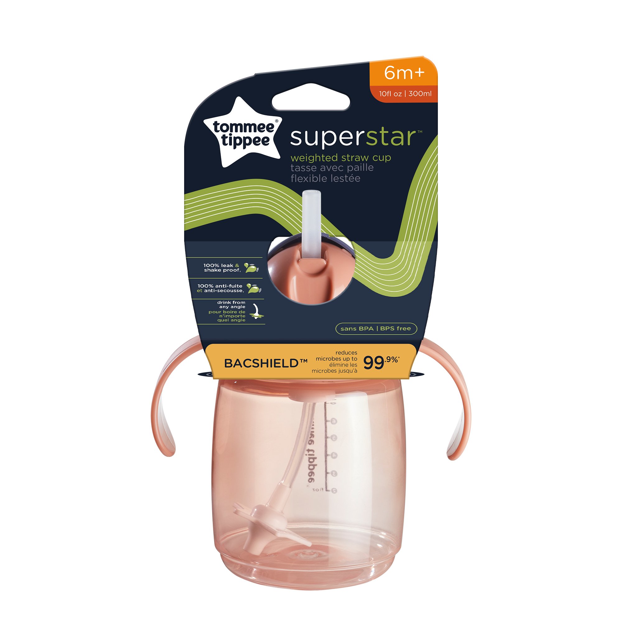 Tommee Tippee Superstar 6M+ Weighted Straw Cup Shop Cups at HEB