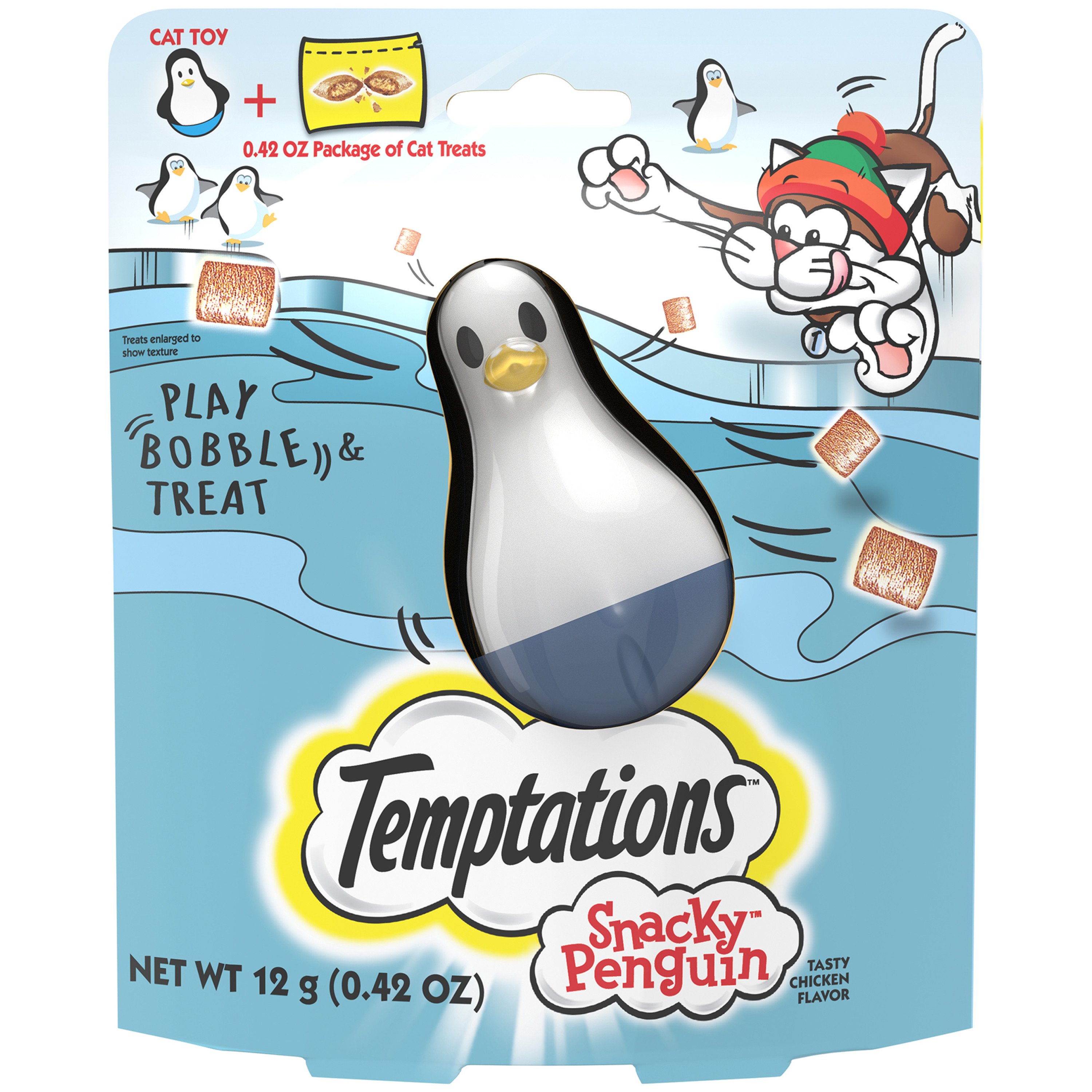 Temptations Snacky Penguin Cat Toy & Treat Shop Treats at HEB