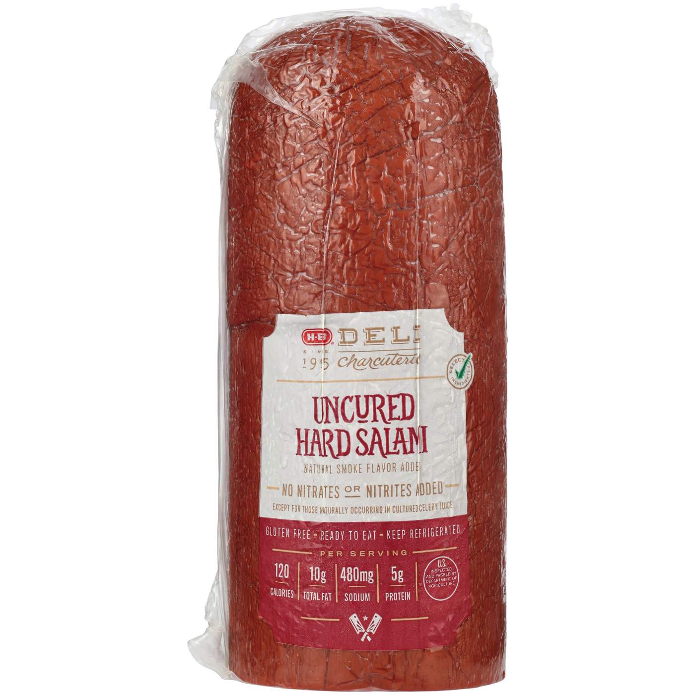 H-E-B Deli #1 Sliced Uncured Hard Salami; image 2 of 3