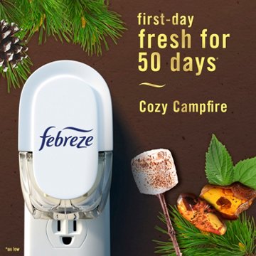 Febreze Plug Scented Oil Refill - Cozy Campfire