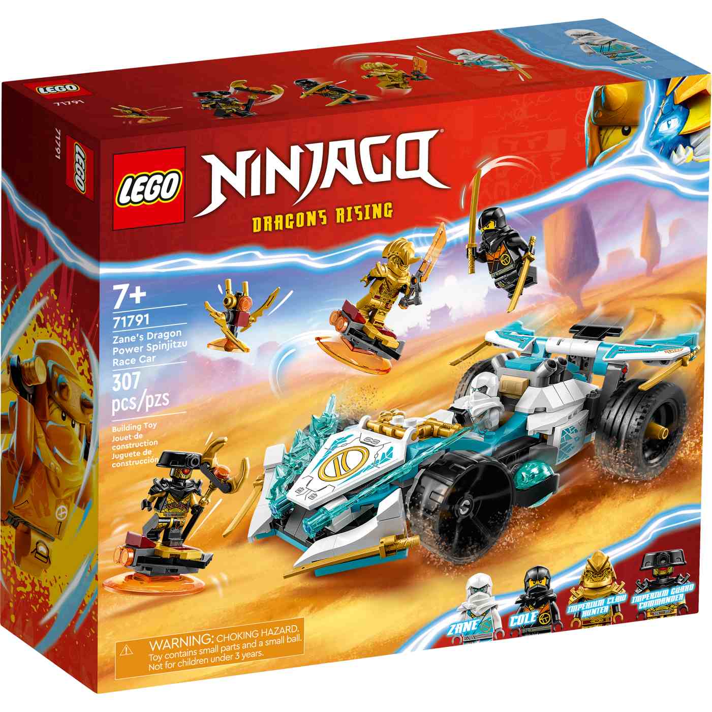 LEGO Ninjago Zane's Dragon Power Spinjitzu Race Car Set; image 2 of 2