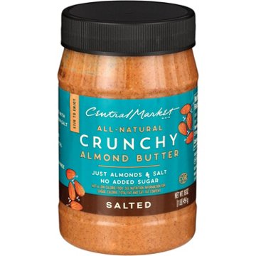 Central Market All-Natural Crunchy Almond Butter – Salted