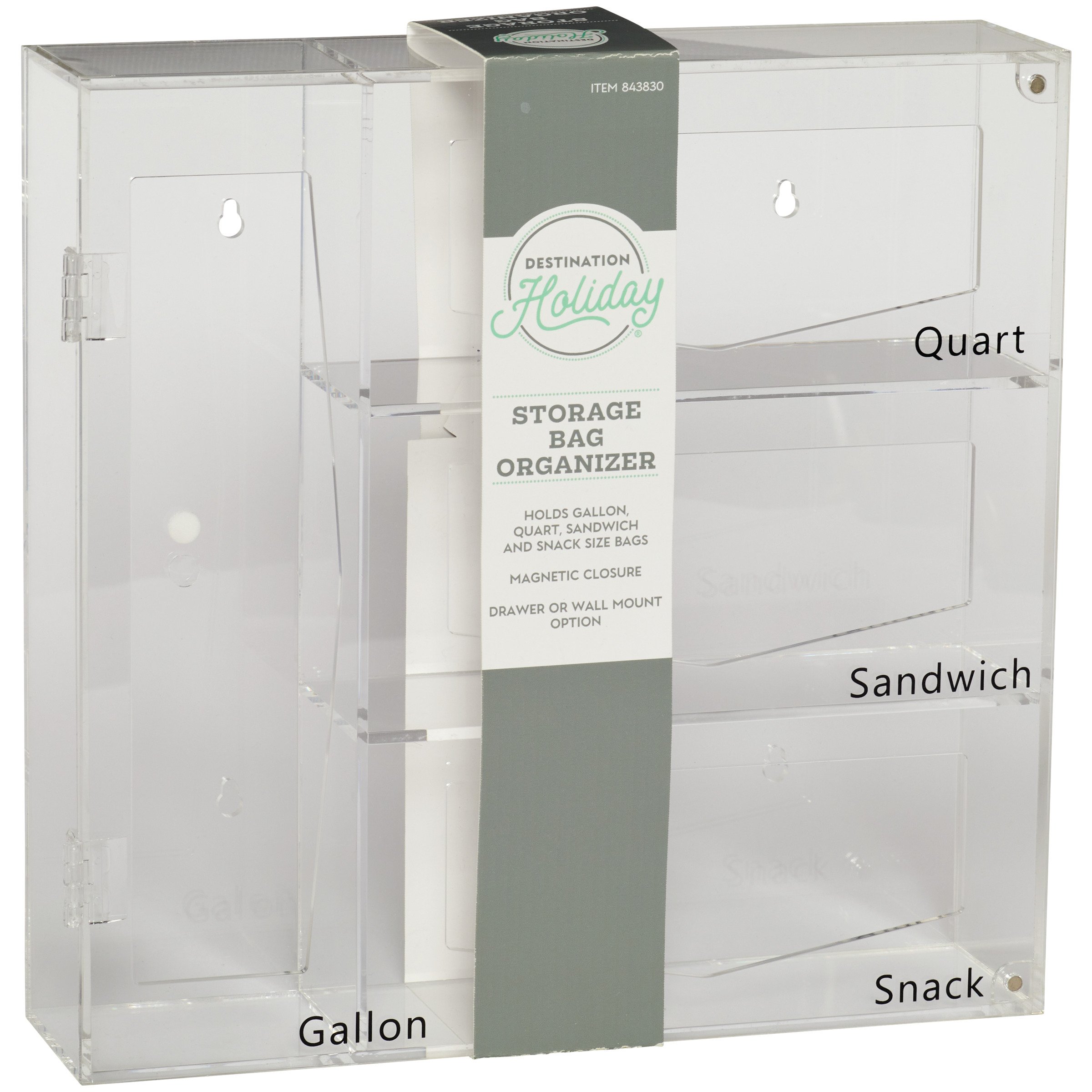 Destination Holiday Storage Bag Organizer Clear Shop Closet