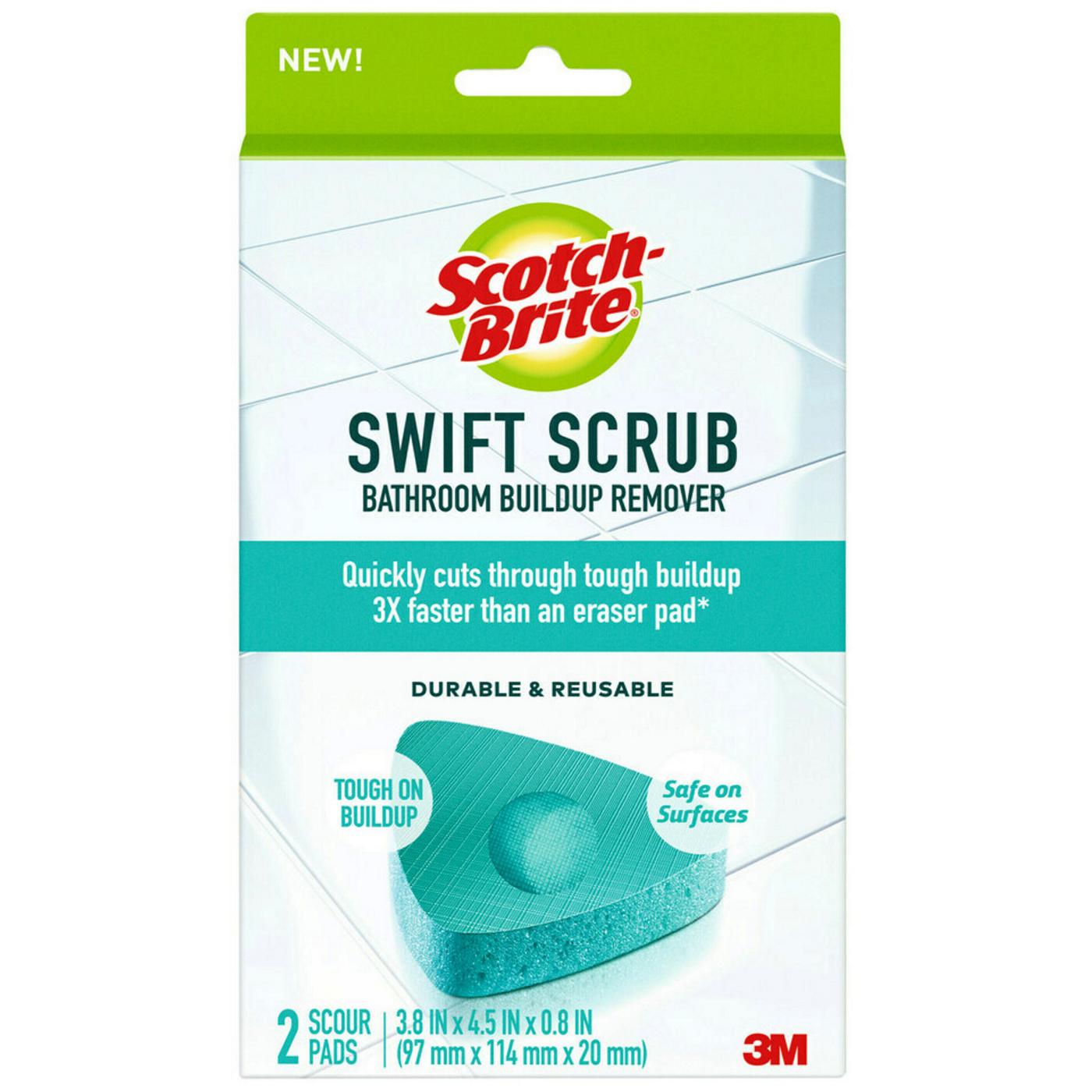 Scotch-Brite Swift Scrub Bathroom Buildup Remover Pads; image 1 of 5