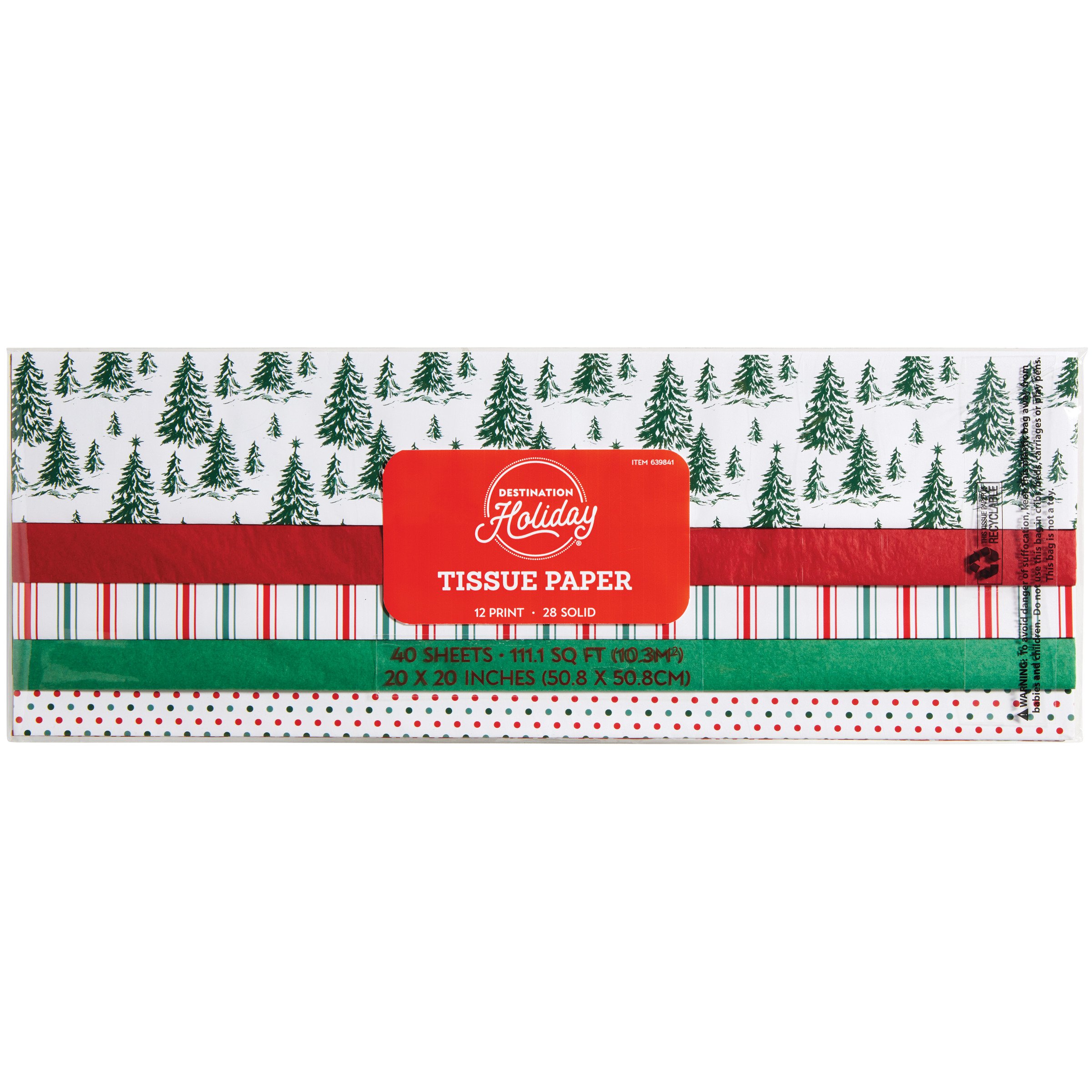 Destination Holiday Tissue Paper - Red & Green - Shop Gift Wrap at