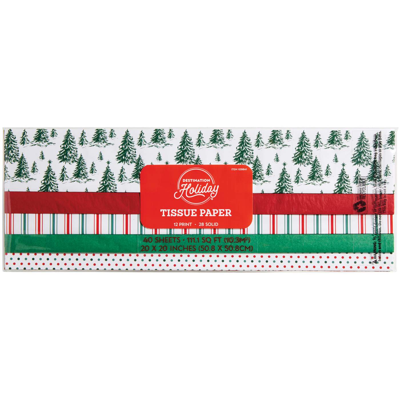 Destination Holiday Christmas Tissue Paper - Shop Gift Wrap at H-E-B