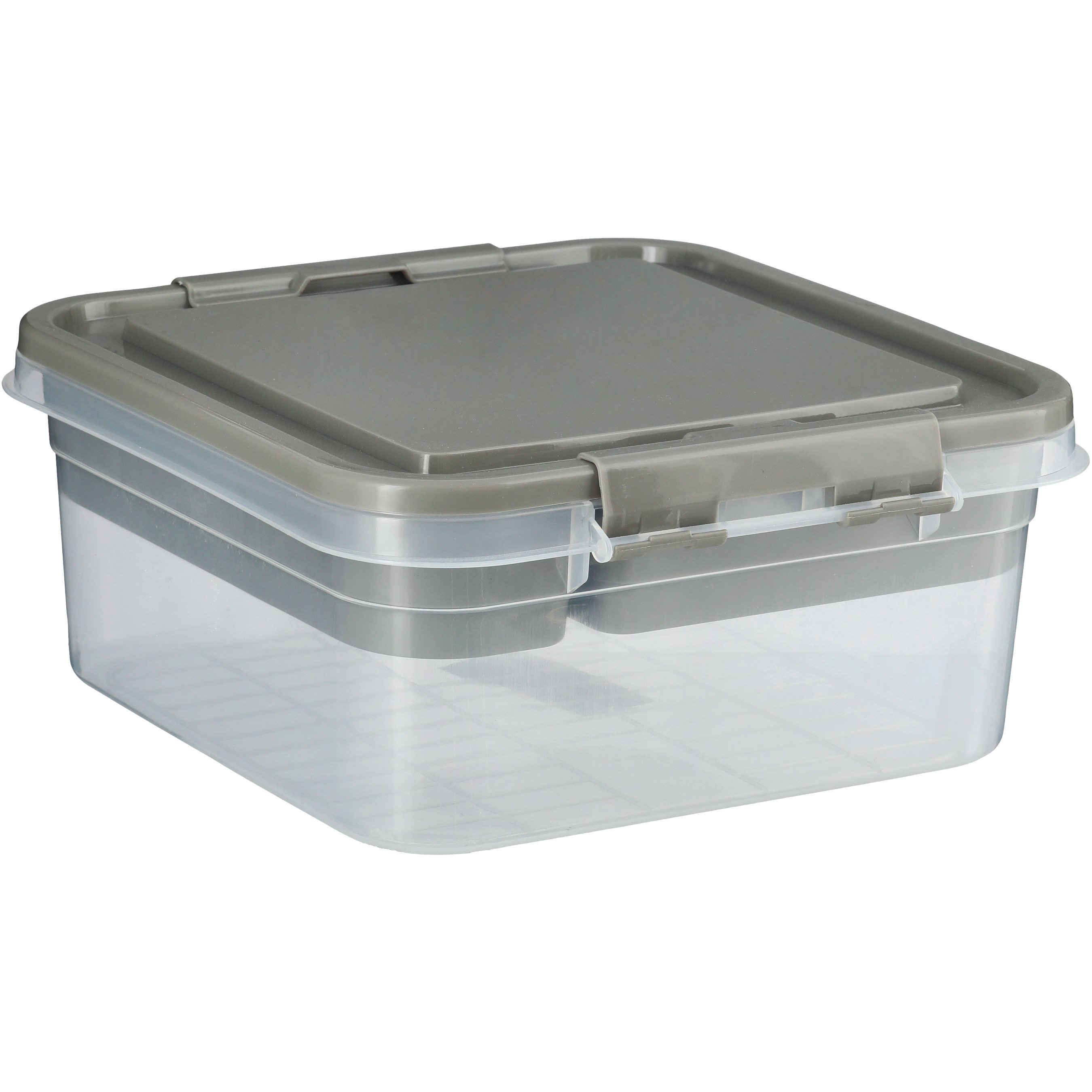 Destination Holiday 2-Tier Storage Box - Grey - Shop Storage bins at H-E-B