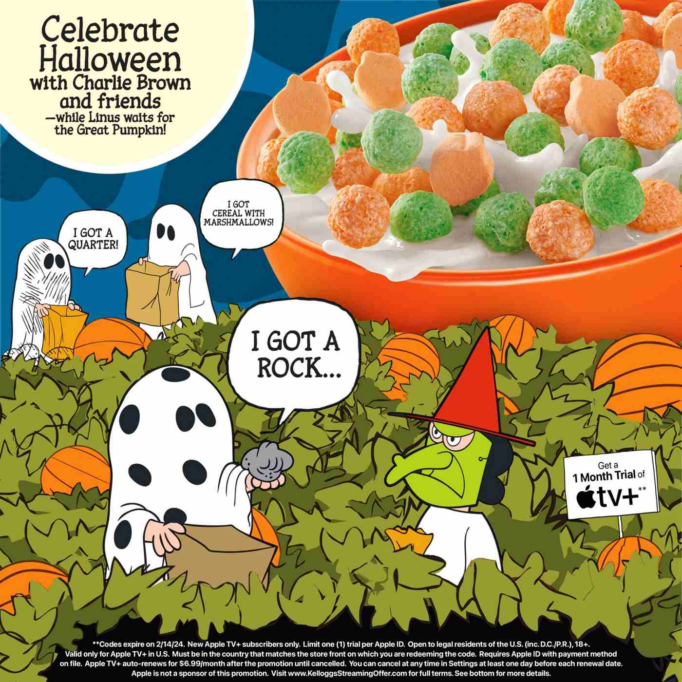 Kellogg's It's The Great Pumpkin Charlie Brown Vanilla Flavored Cereal; image 3 of 3