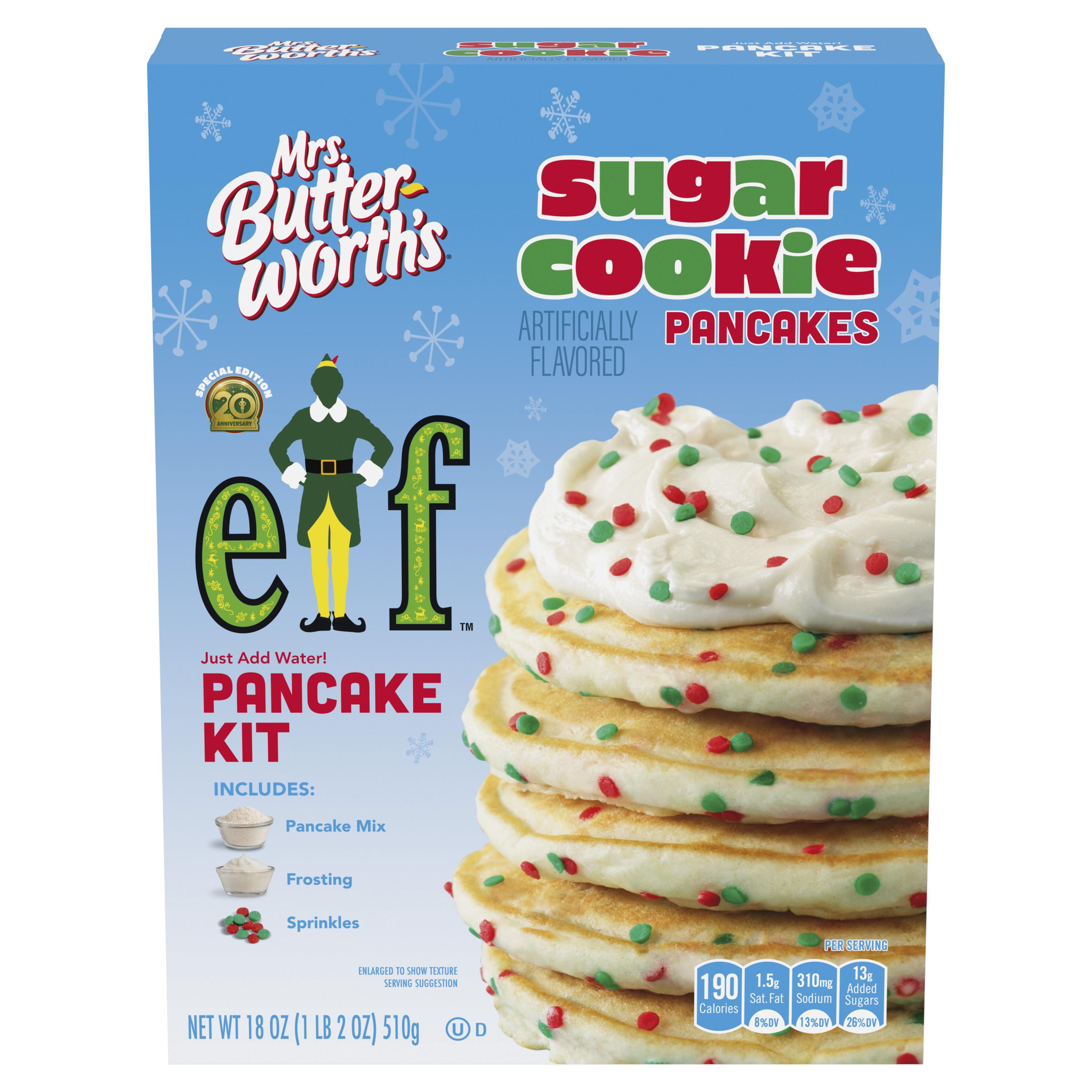 Mrs. Butterworth's Sugar Cookie Pancake Kit Elf Edition Shop
