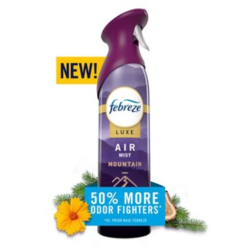 Febreze Luxe Odor Fighting Air Freshener Spray - Mountain