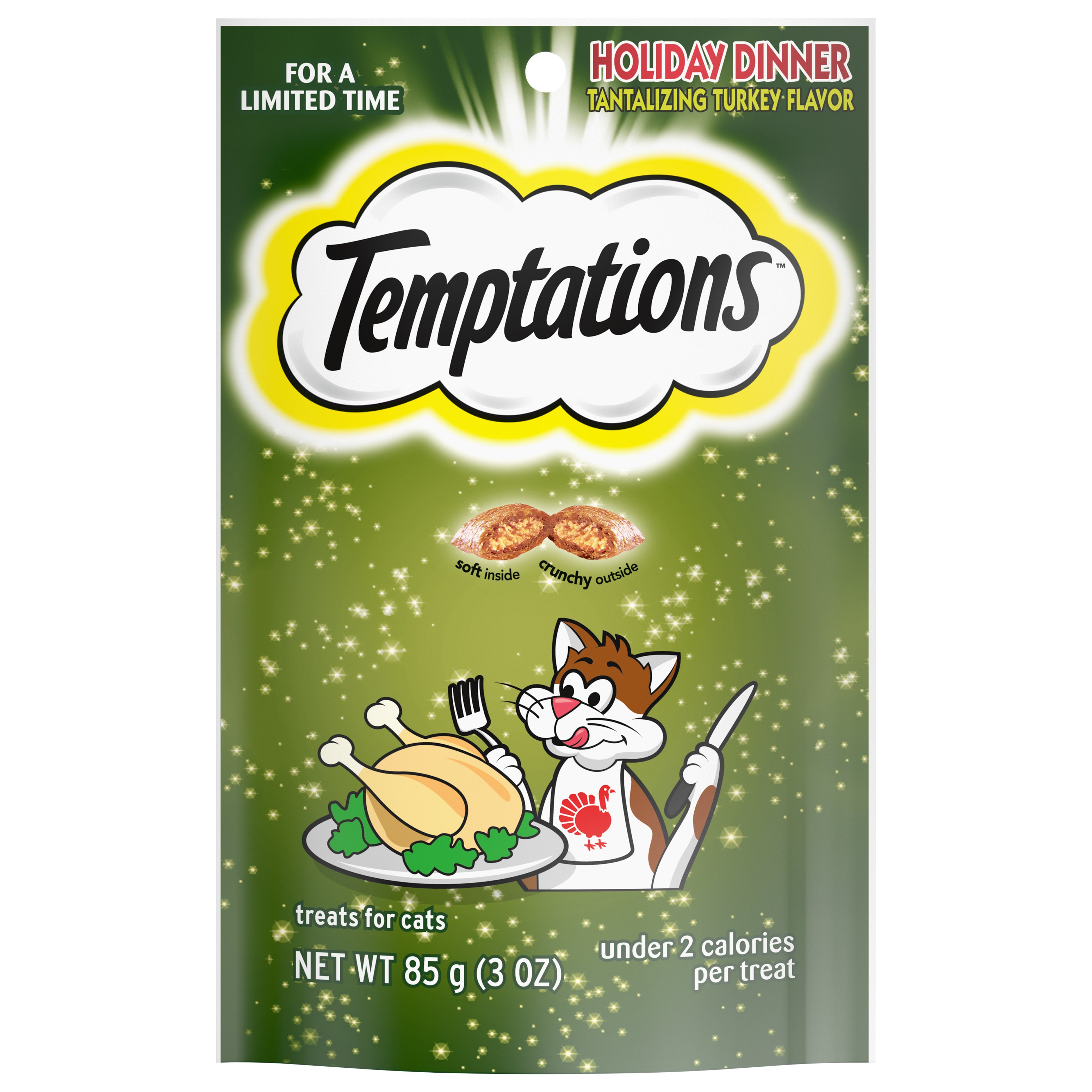 Temptations Cat Treats Holiday Turkey Dinner Shop Treats at HEB
