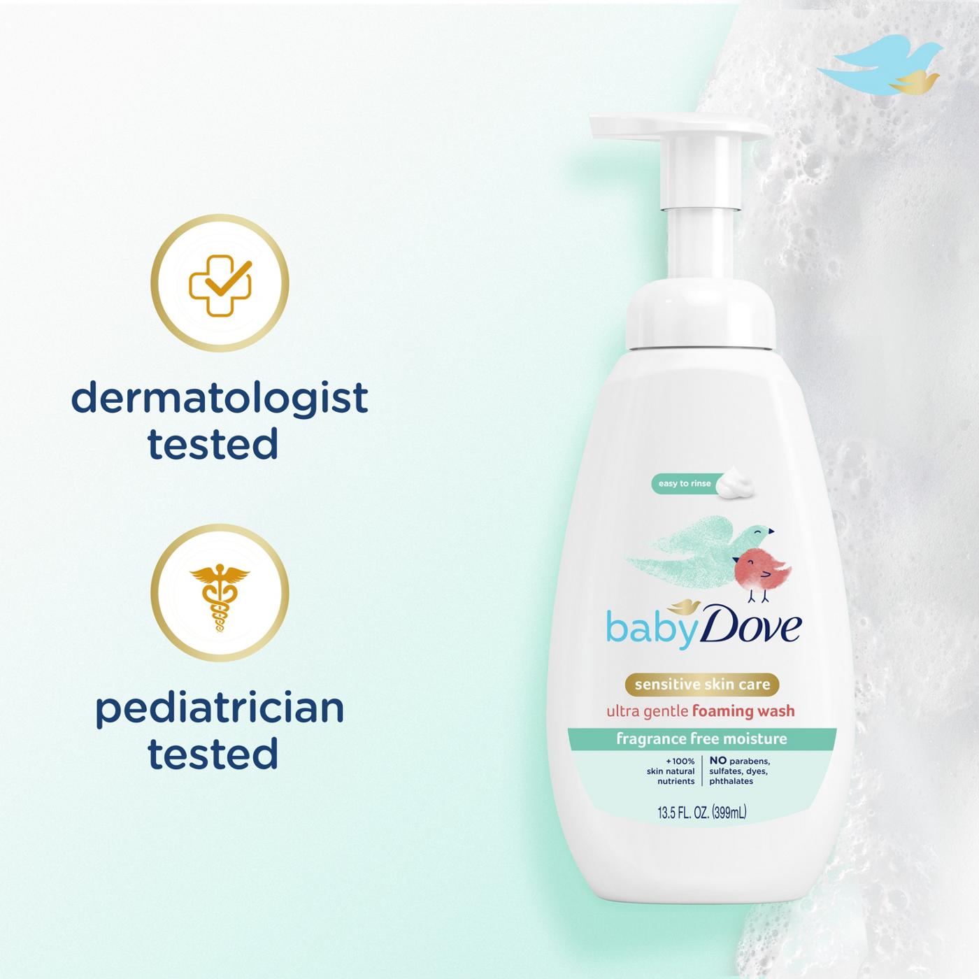 Baby Dove Sensitive Skin Care Foaming Wash - Fragrance Free; image 6 of 9